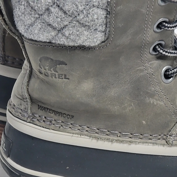 Sorel Slimpack II Lace Leather Waterproof Women’s Snow Winter Boots Sz 8 - Picture 3 of 11